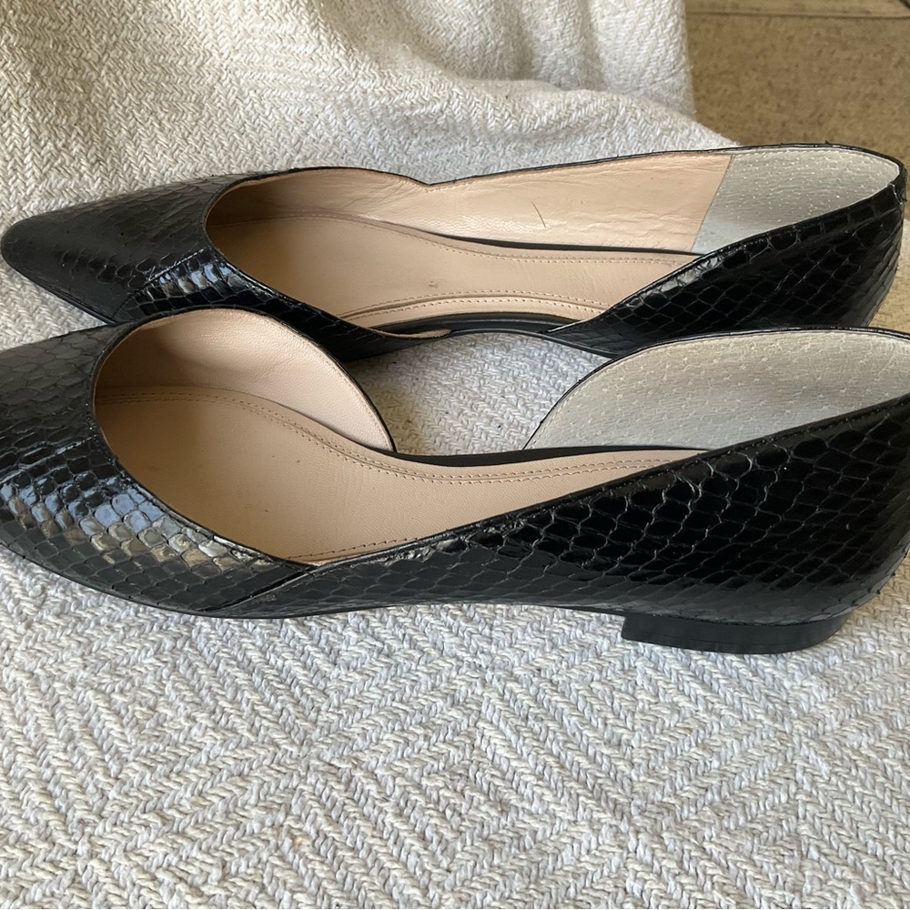 Marc Fisher Black Textured Flats